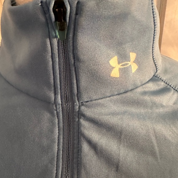 Under Armour Women's Light Blue Quarter-Zip Sweatshirt - Picture 2 of 7